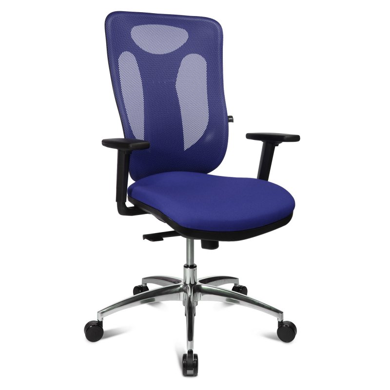 Topstar bureaustoel Sitness Net Pro 100, blauw, 110 kg draagkracht